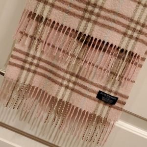 Pink Burberry Nova Check Scarf